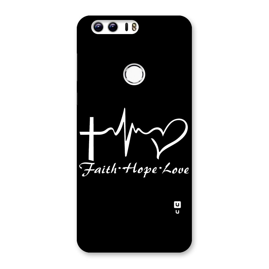 Faith Hope Love Heart Sign Back Case for Honor 8
