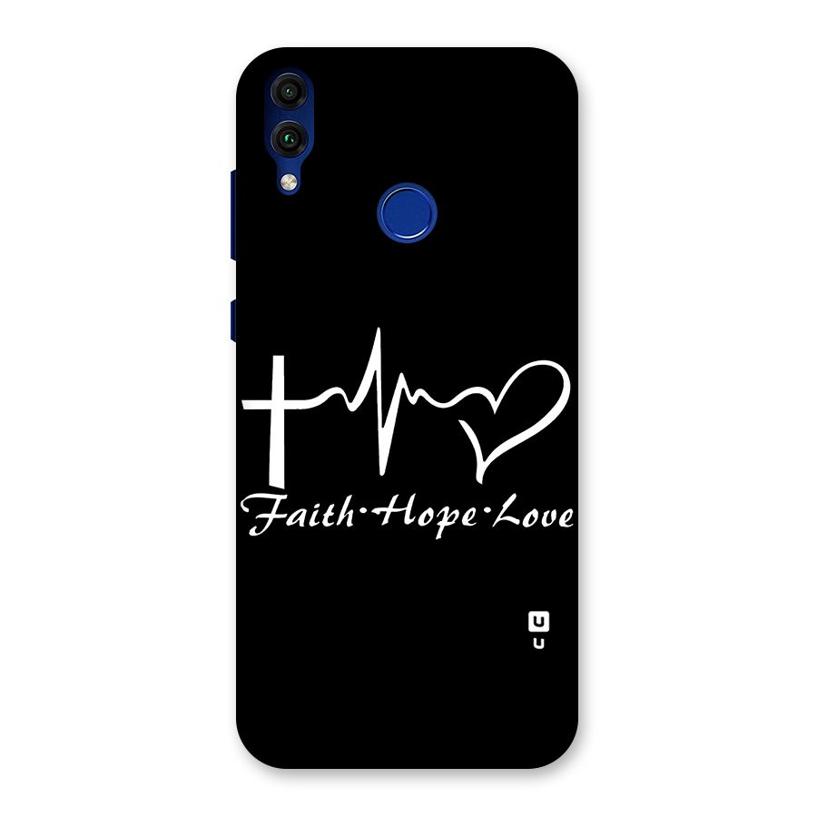 Faith Hope Love Heart Sign Back Case for Honor 8C