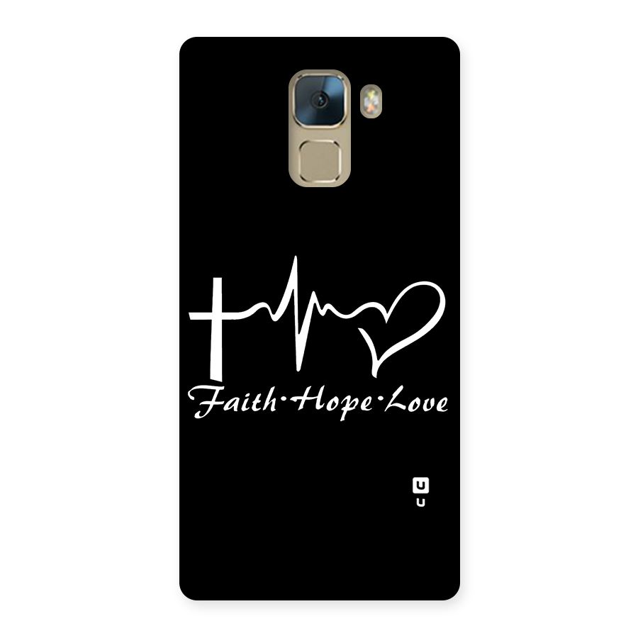 Faith Hope Love Heart Sign Back Case for Huawei Honor 7