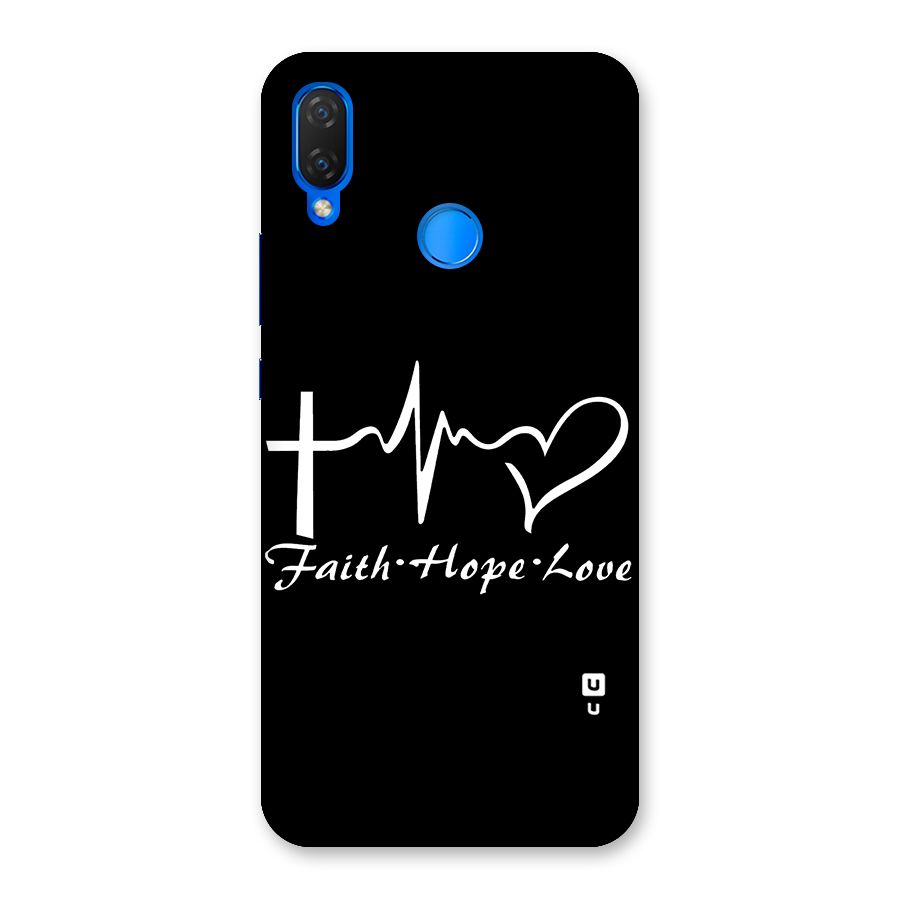 Faith Hope Love Heart Sign Back Case for Huawei P Smart+