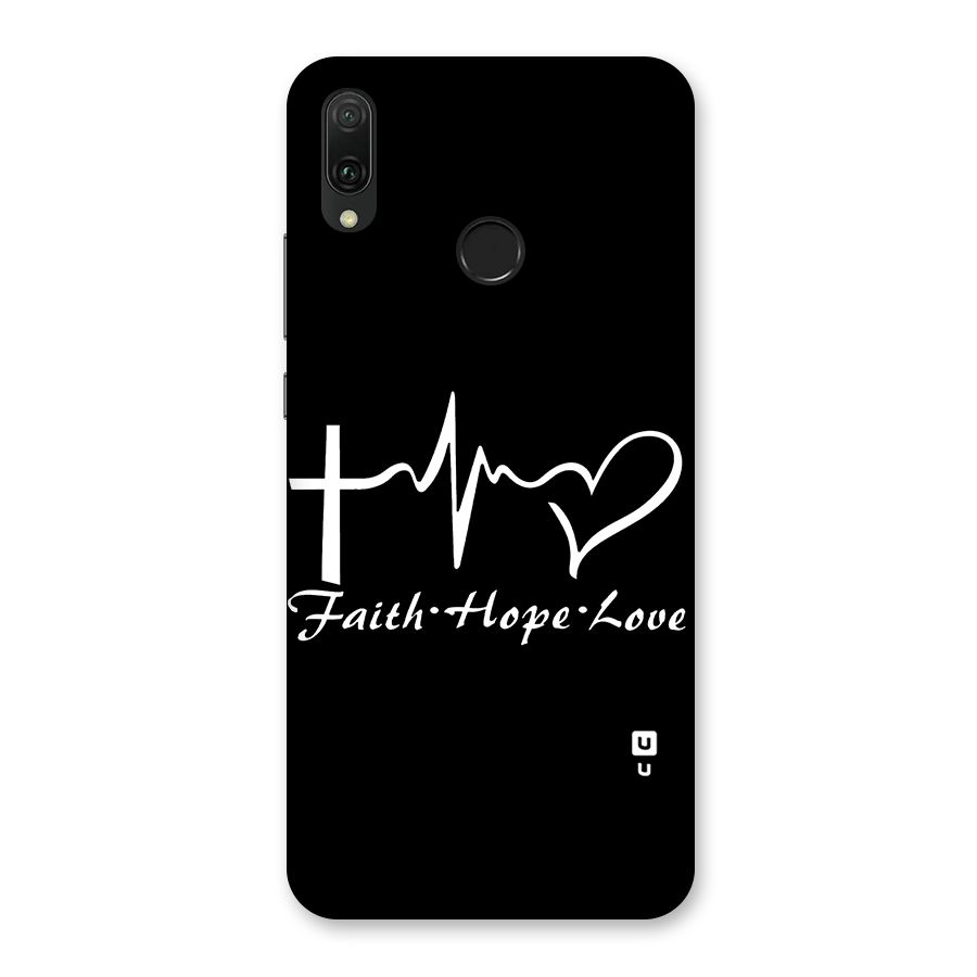 Faith Hope Love Heart Sign Back Case for Huawei Y9 (2019)