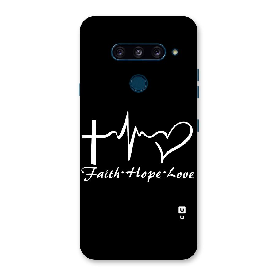 Faith Hope Love Heart Sign Back Case for LG  V40 ThinQ