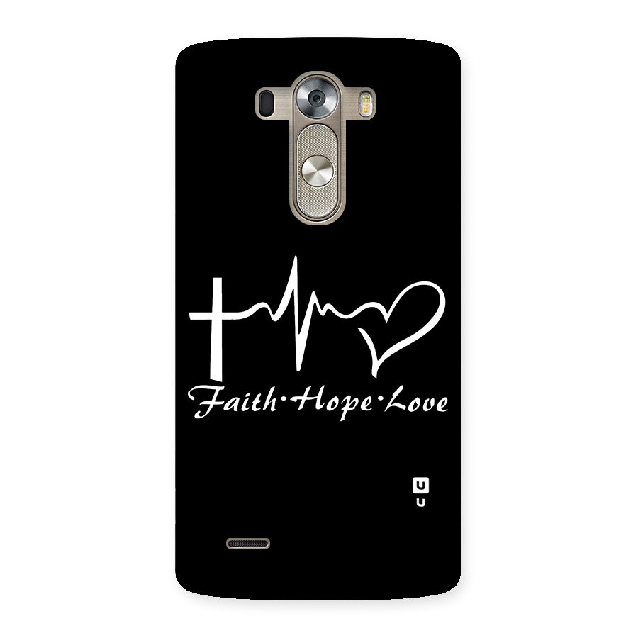 Faith Hope Love Heart Sign Back Case for LG G3