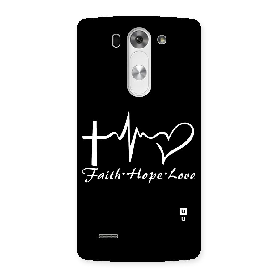 Faith Hope Love Heart Sign Back Case for LG G3 Beat