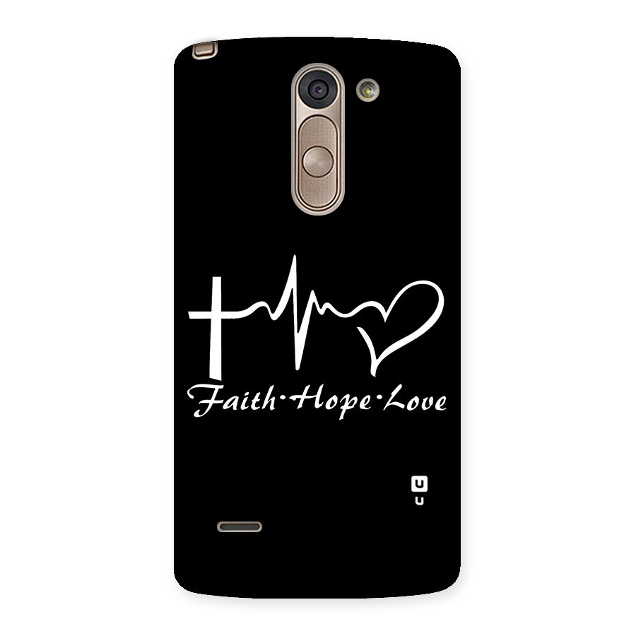Faith Hope Love Heart Sign Back Case for LG G3 Stylus