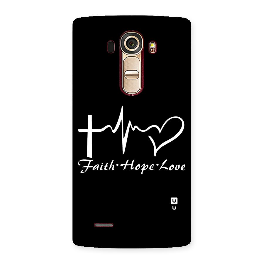 Faith Hope Love Heart Sign Back Case for LG G4