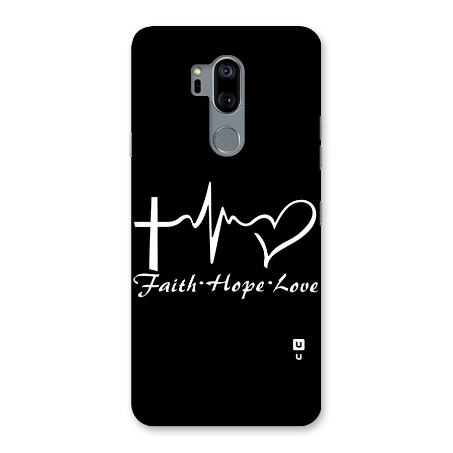 Faith Hope Love Heart Sign Back Case for LG G7