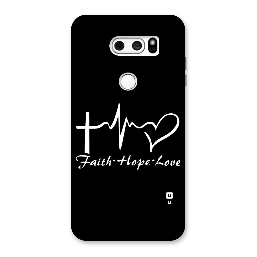 Faith Hope Love Heart Sign Back Case for LG V30