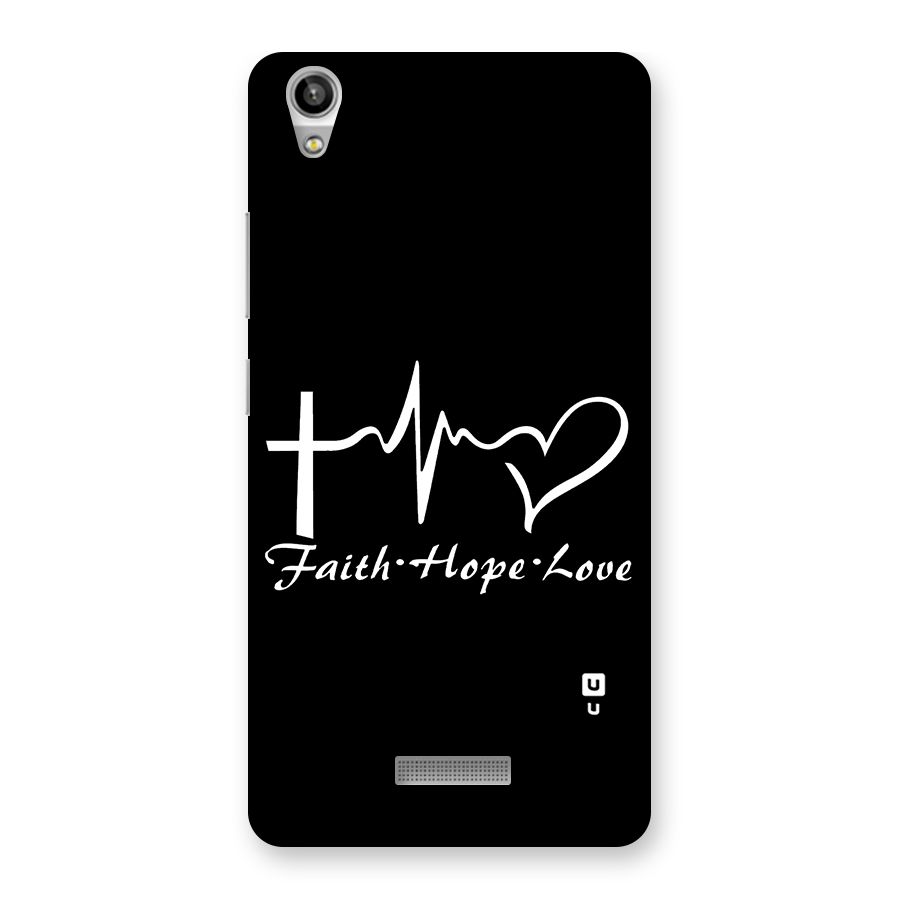 Faith Hope Love Heart Sign Back Case for Lava-Pixel-V1