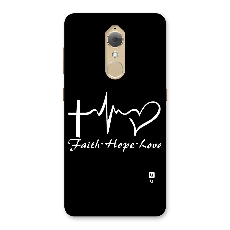 Faith Hope Love Heart Sign Back Case for Lenovo K8