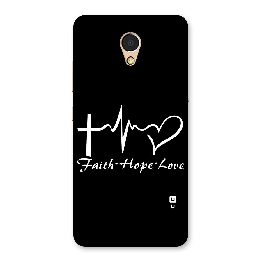 Faith Hope Love Heart Sign Back Case for Lenovo P2