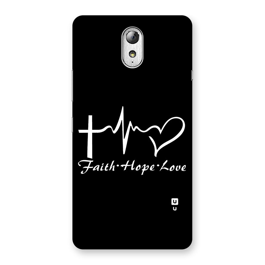 Faith Hope Love Heart Sign Back Case for Lenovo Vibe P1M