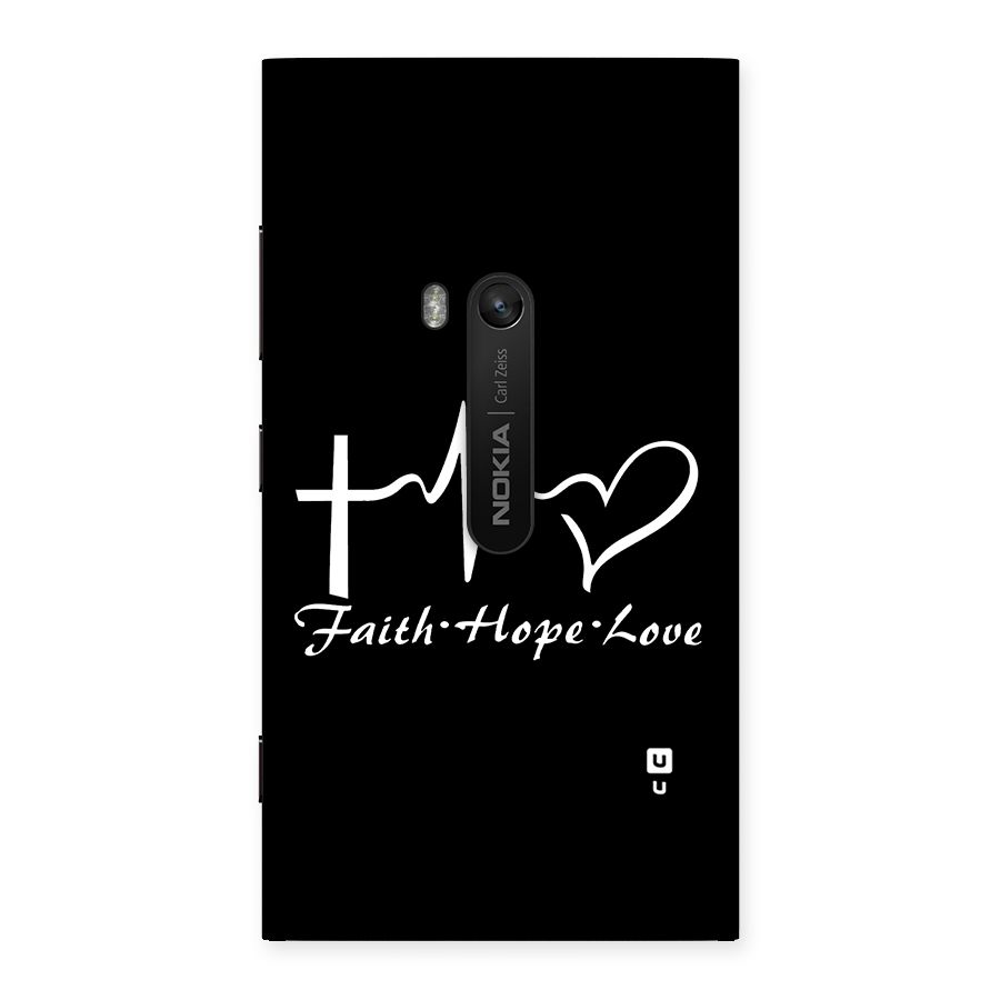 Faith Hope Love Heart Sign Back Case for Lumia 920