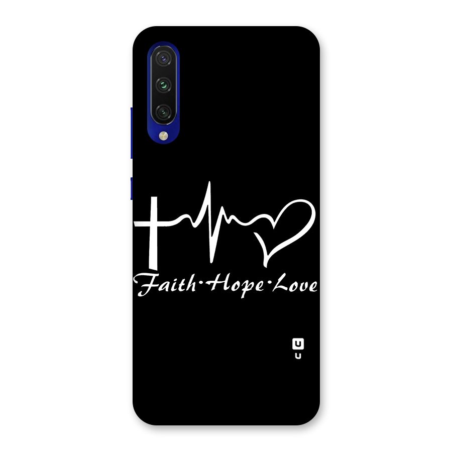 Faith Hope Love Heart Sign Back Case for Mi A3
