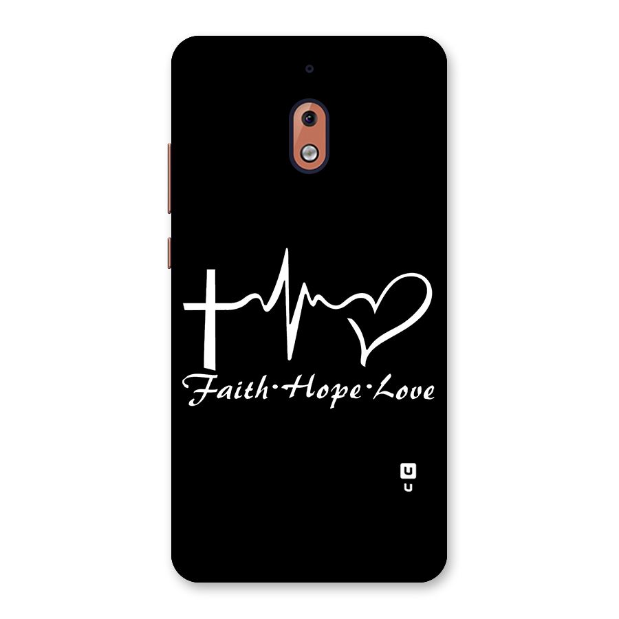 Faith Hope Love Heart Sign Back Case for Nokia 2.1