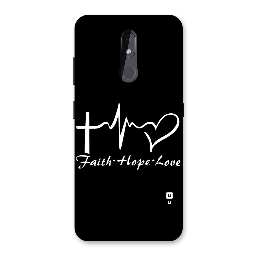 Faith Hope Love Heart Sign Back Case for Nokia 3.2
