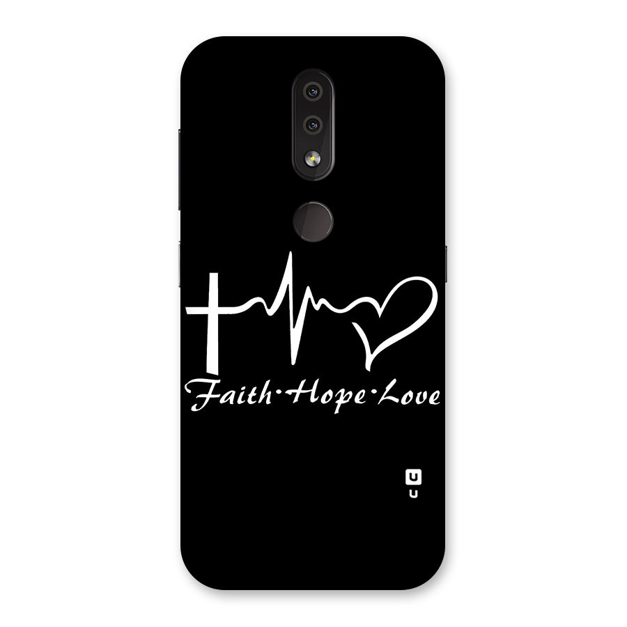 Faith Hope Love Heart Sign Back Case for Nokia 4.2
