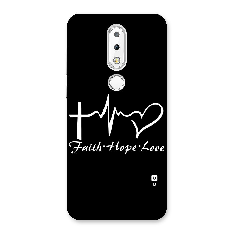Faith Hope Love Heart Sign Back Case for Nokia 6.1 Plus
