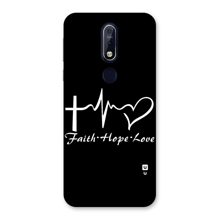 Faith Hope Love Heart Sign Back Case for Nokia 7.1