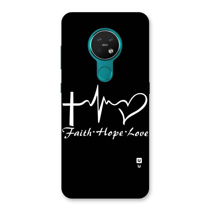 Faith Hope Love Heart Sign Back Case for Nokia 7.2