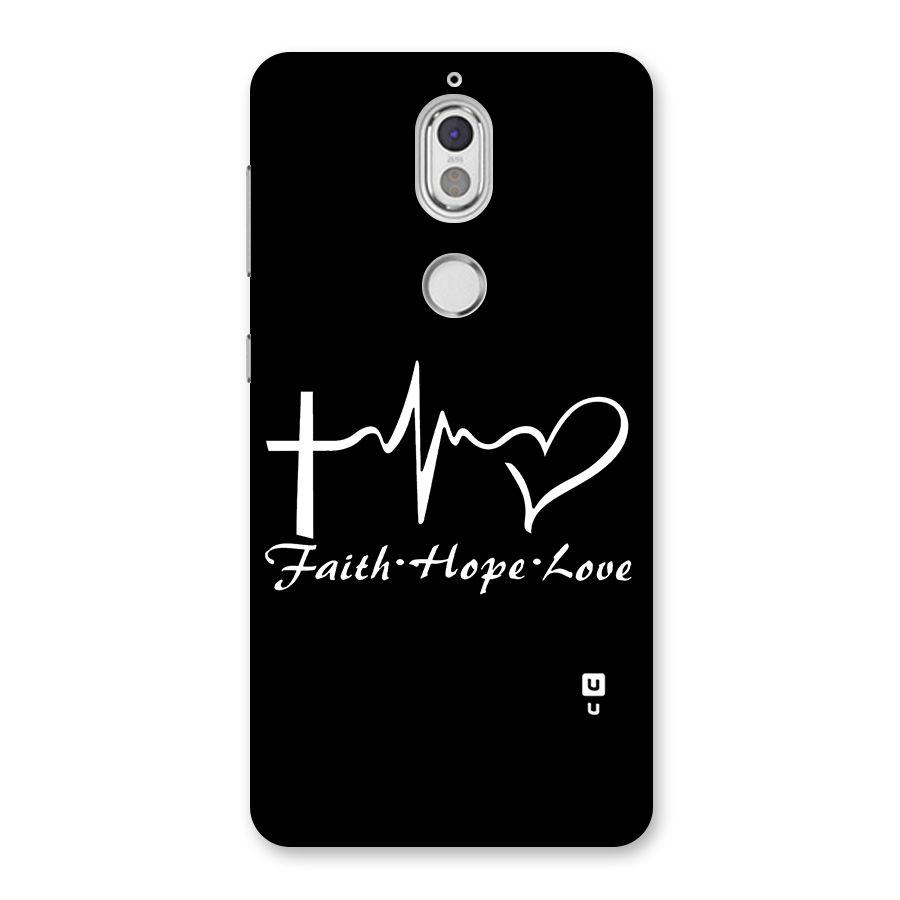 Faith Hope Love Heart Sign Back Case for Nokia 7