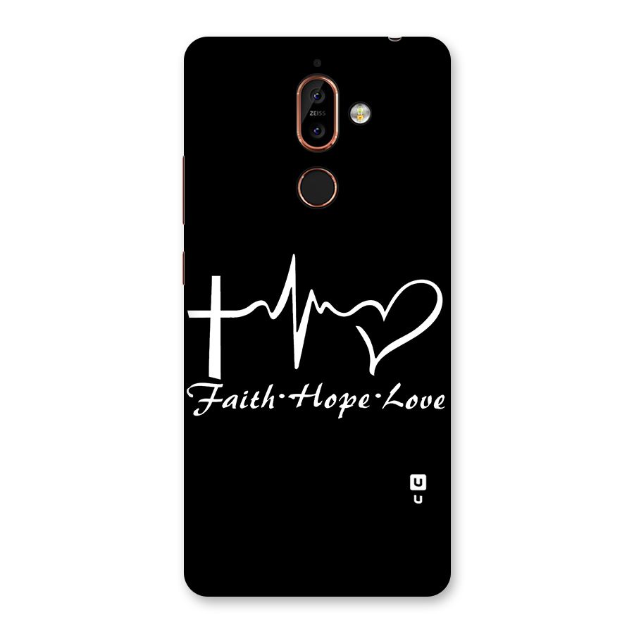 Faith Hope Love Heart Sign Back Case for Nokia 7 Plus