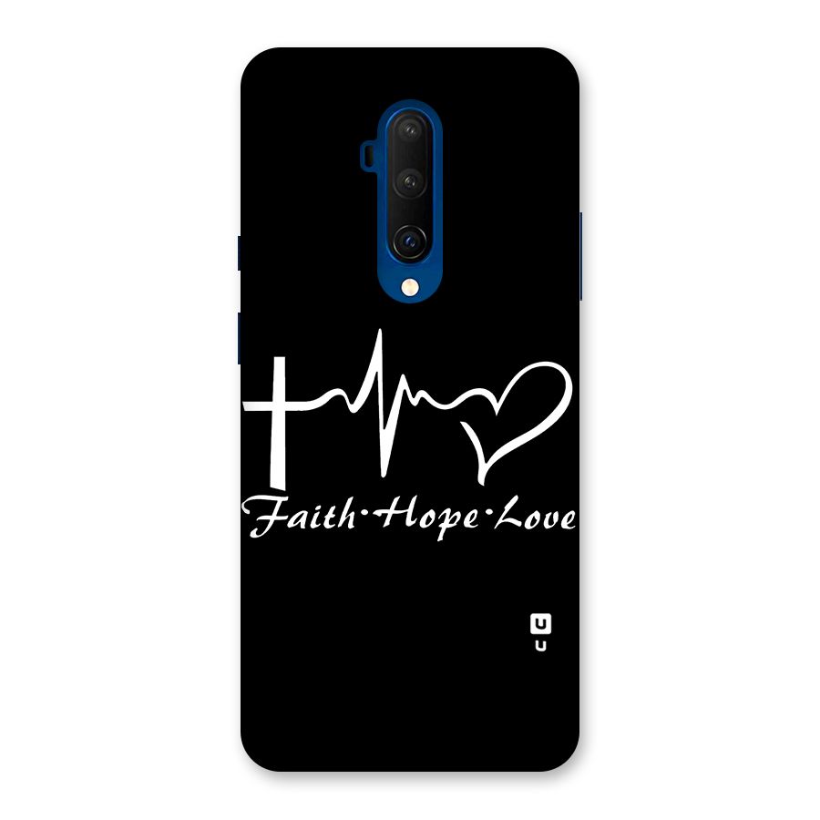 Faith Hope Love Heart Sign Back Case for OnePlus 7T Pro