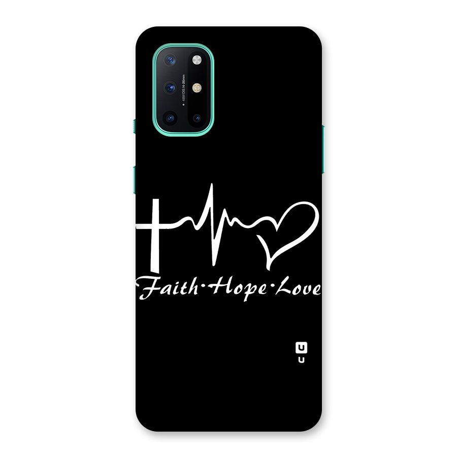 Faith Hope Love Heart Sign Back Case for OnePlus 8T