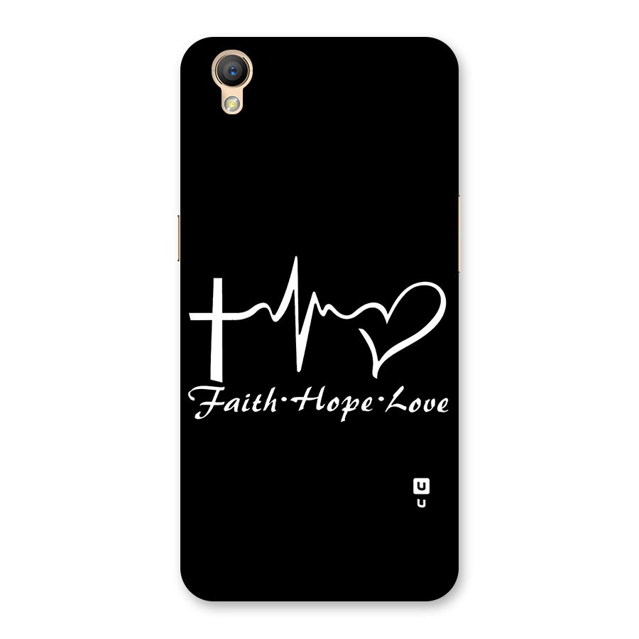 Faith Hope Love Heart Sign Back Case for Oppo A37