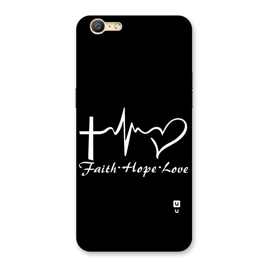 Faith Hope Love Heart Sign Back Case for Oppo A57