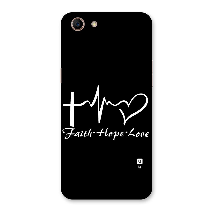 Faith Hope Love Heart Sign Back Case for Oppo A83 (2018)