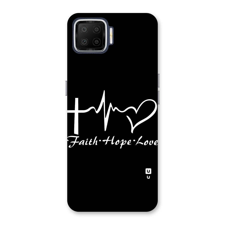 Faith Hope Love Heart Sign Back Case for Oppo F17