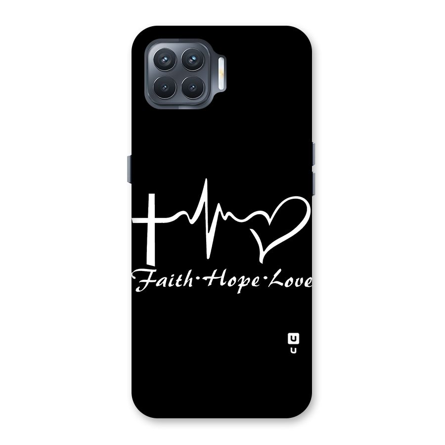 Faith Hope Love Heart Sign Back Case for Oppo F17 Pro