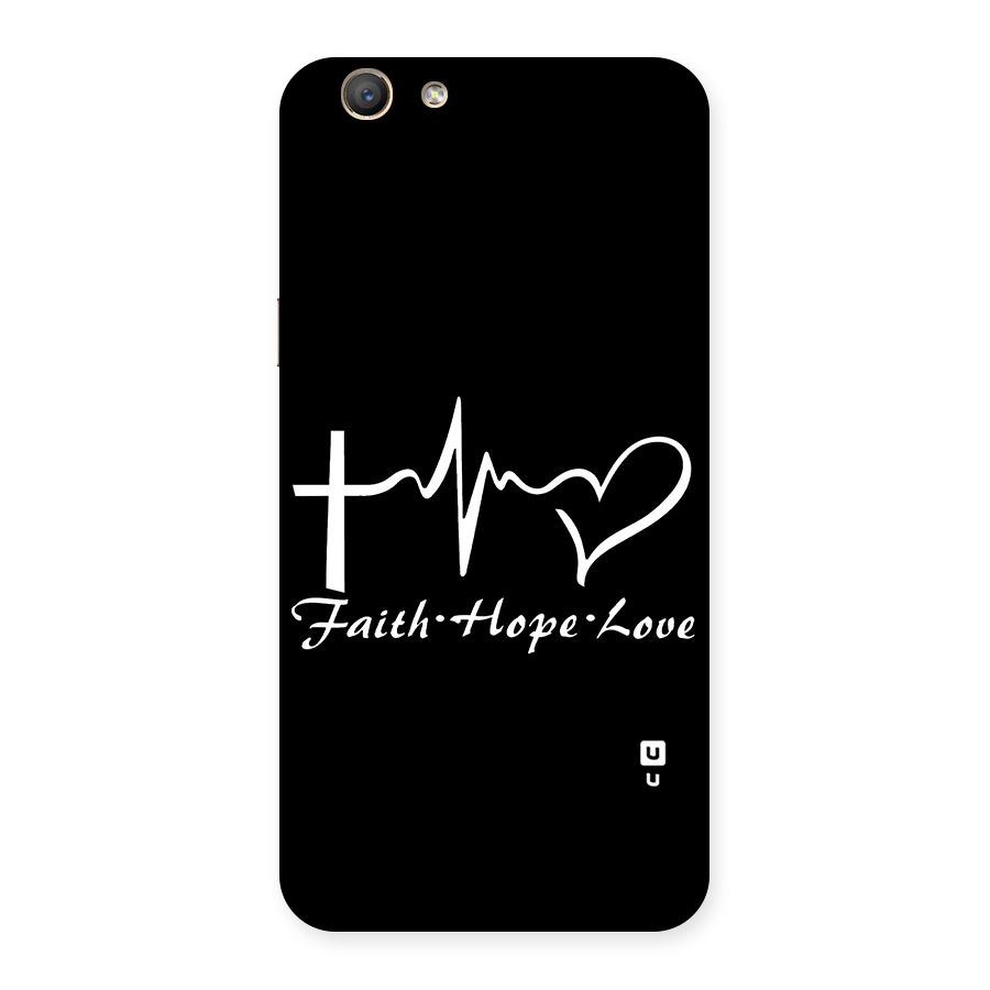Faith Hope Love Heart Sign Back Case for Oppo F1s