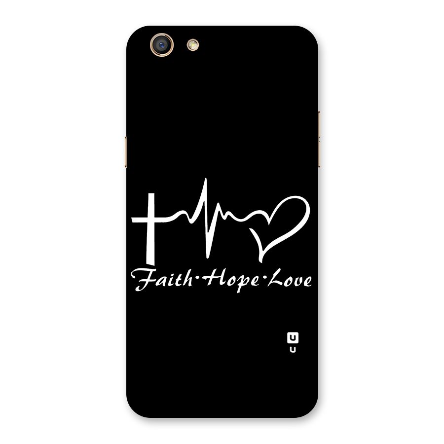 Faith Hope Love Heart Sign Back Case for Oppo F3