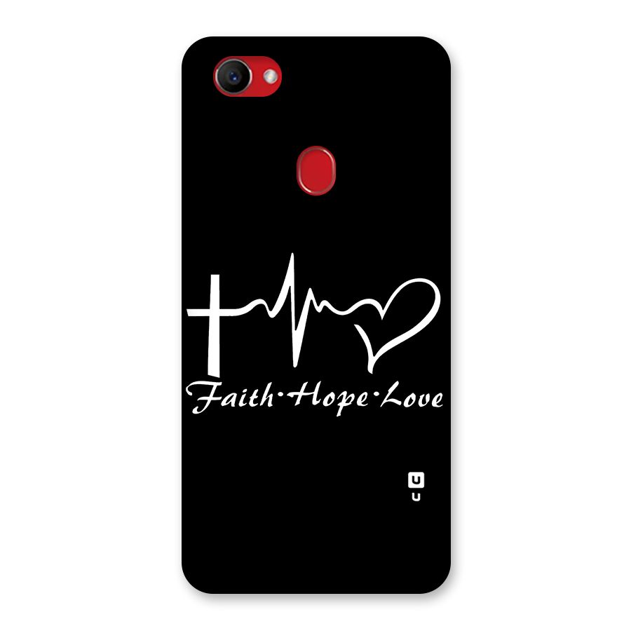 Faith Hope Love Heart Sign Back Case for Oppo F7