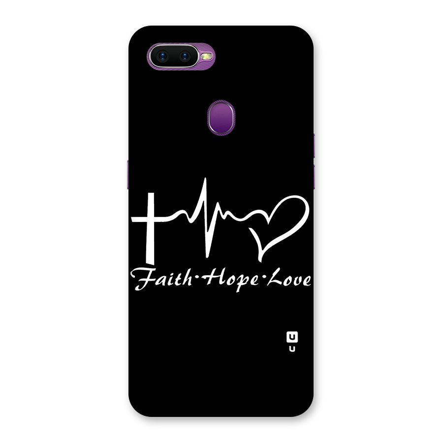 Faith Hope Love Heart Sign Back Case for Oppo F9