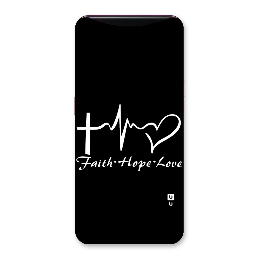 Faith Hope Love Heart Sign Back Case for Oppo Find X