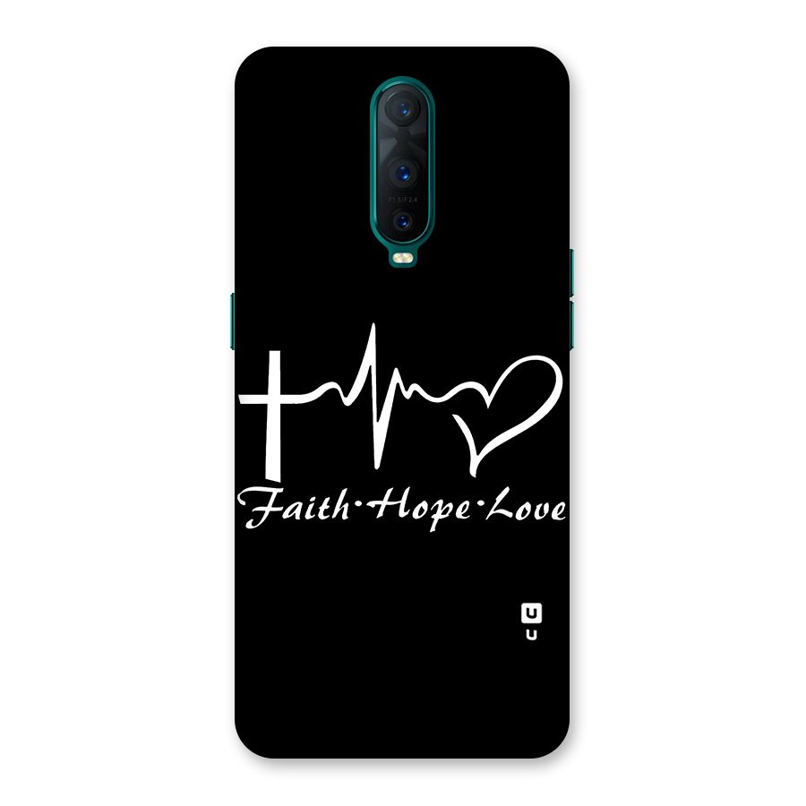 Faith Hope Love Heart Sign Back Case for Oppo R17 Pro