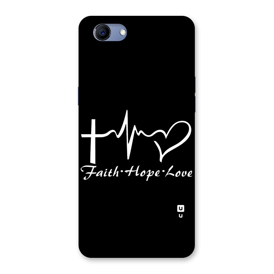 Faith Hope Love Heart Sign Back Case for Oppo Realme 1