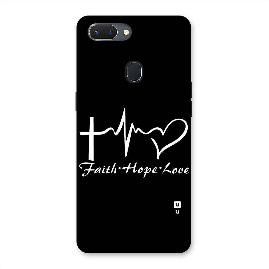 Faith Hope Love Heart Sign Back Case for Oppo Realme 2