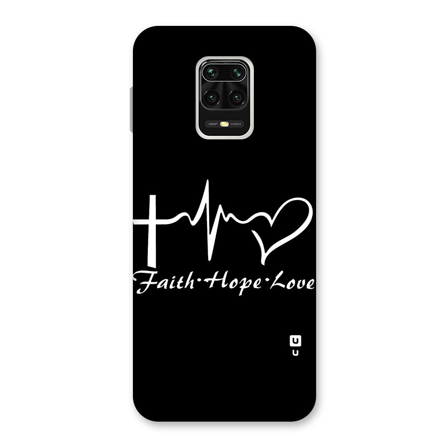 Faith Hope Love Heart Sign Back Case for Poco M2 Pro
