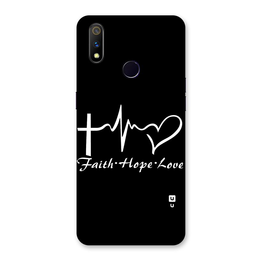 Faith Hope Love Heart Sign Back Case for Realme 3 Pro