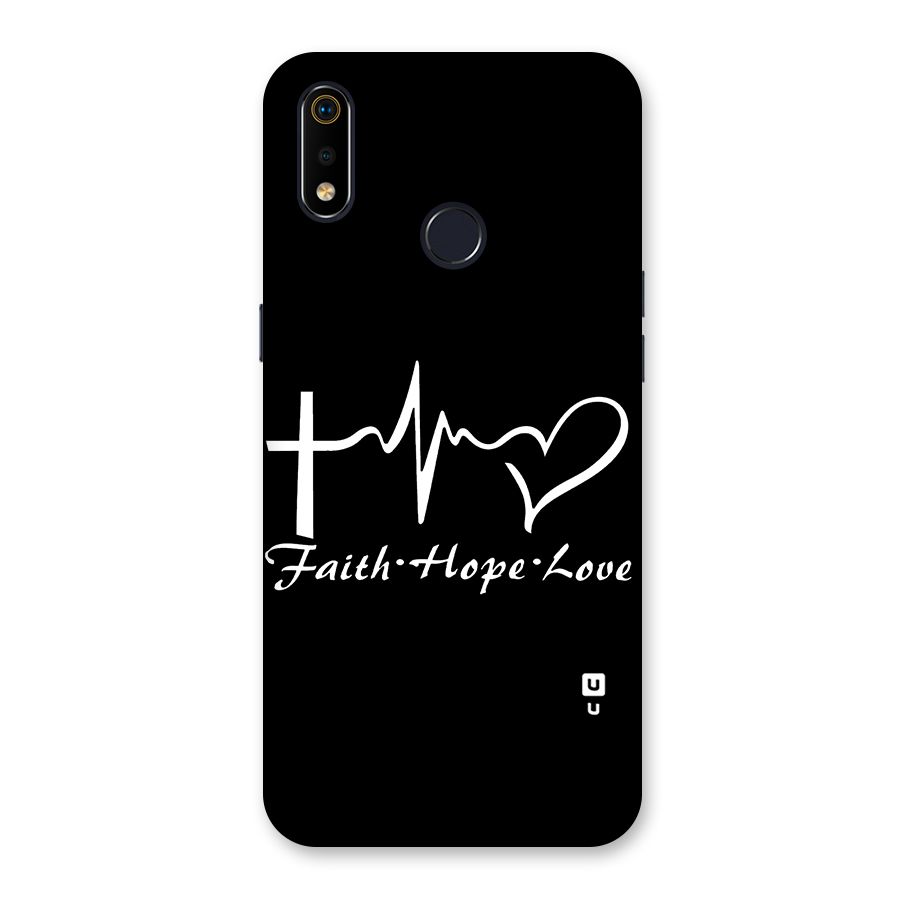 Faith Hope Love Heart Sign Back Case for Realme 3i