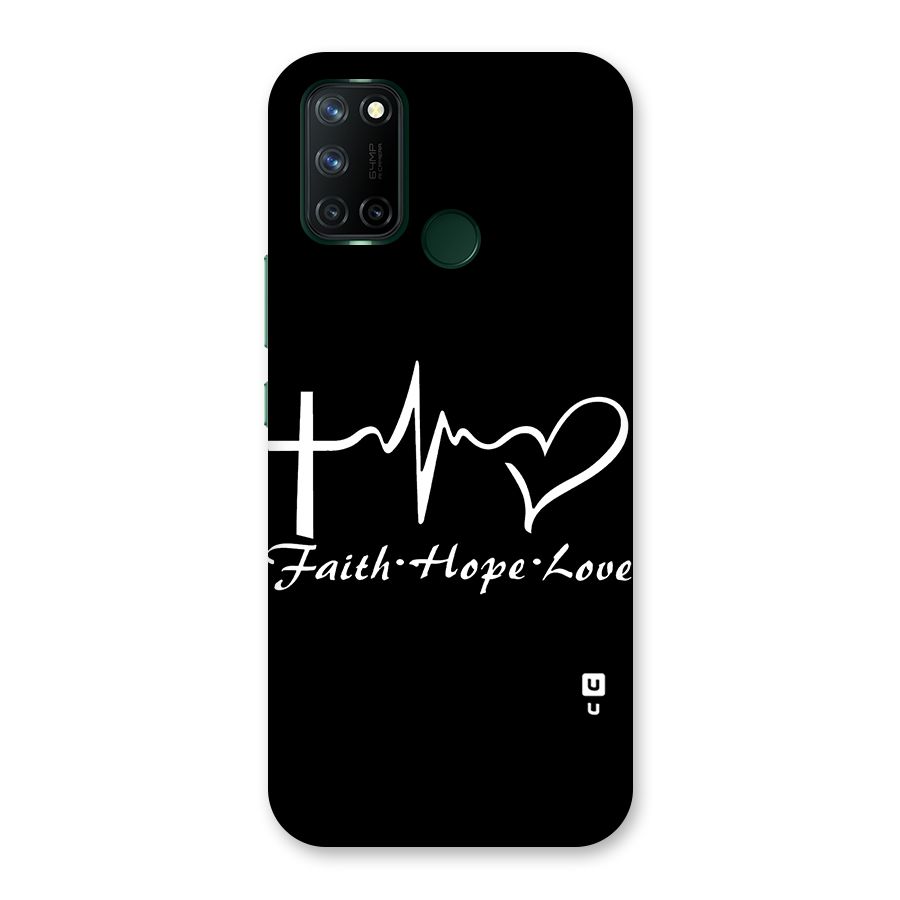 Faith Hope Love Heart Sign Back Case for Realme 7i