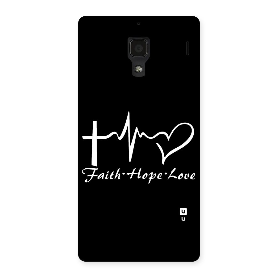 Faith Hope Love Heart Sign Back Case for Redmi 1S