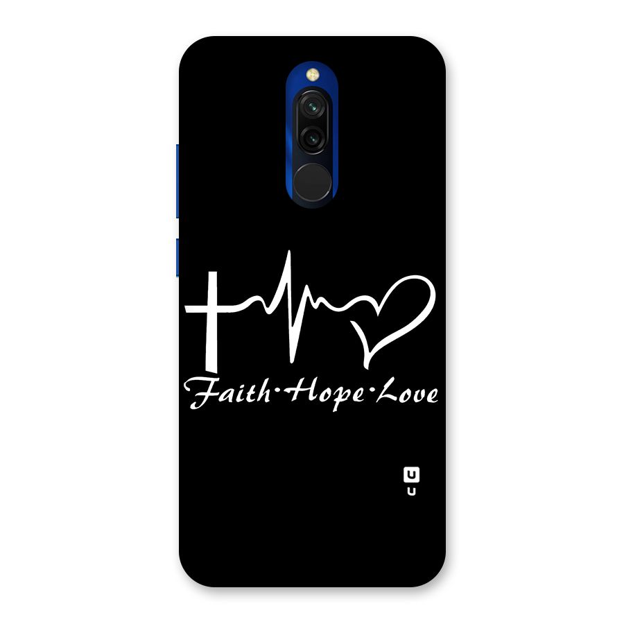 Faith Hope Love Heart Sign Back Case for Redmi 8