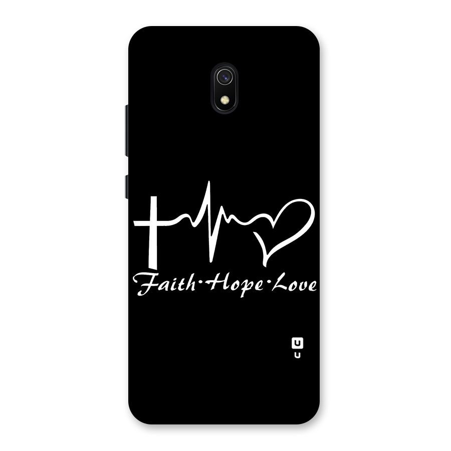 Faith Hope Love Heart Sign Back Case for Redmi 8A