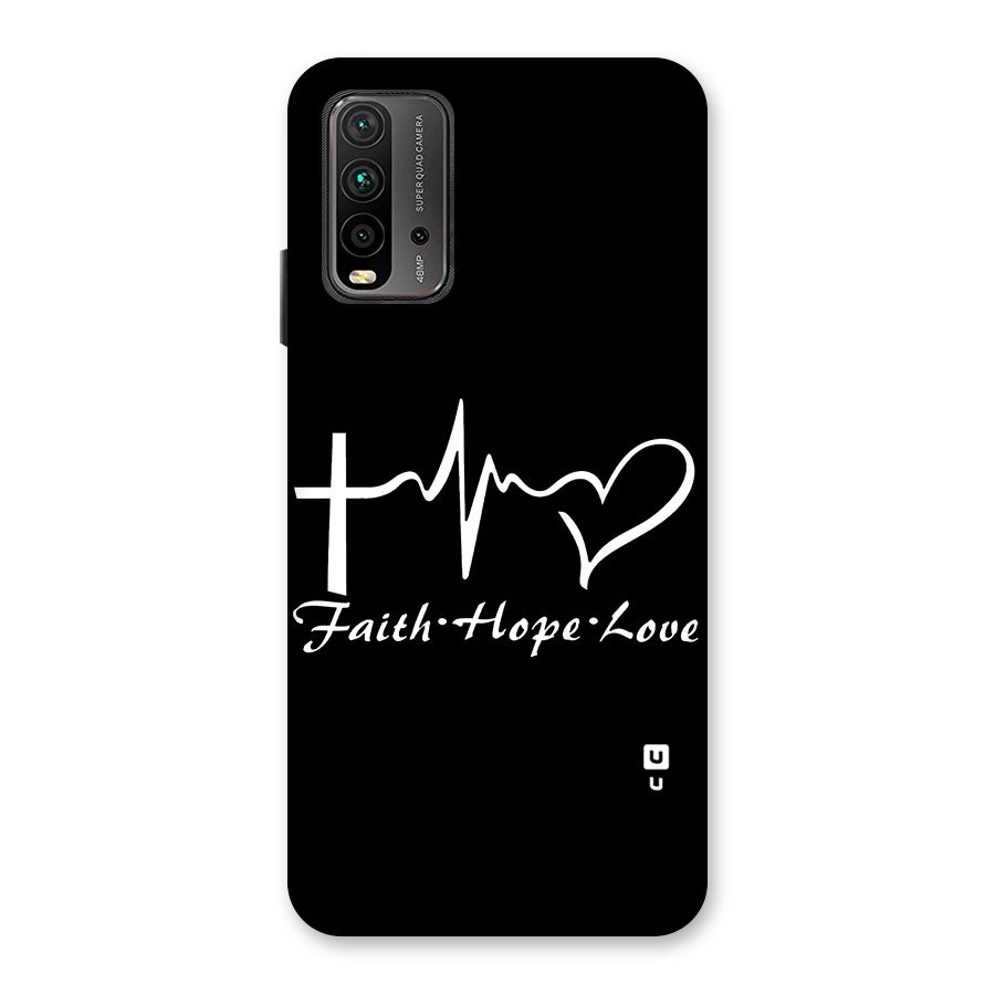Faith Hope Love Heart Sign Back Case for Redmi 9 Power