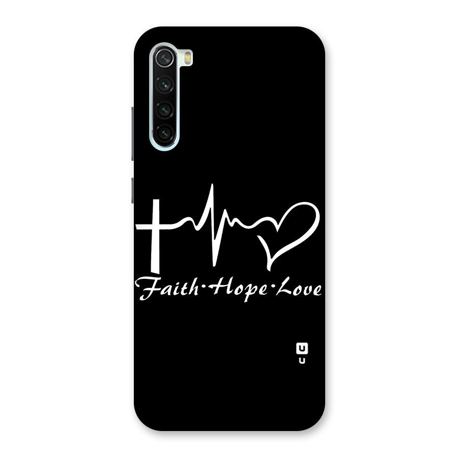 Faith Hope Love Heart Sign Back Case for Redmi Note 8